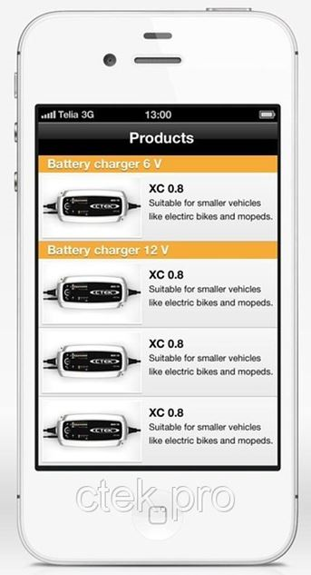 Приложение CTEK Smarter Charger для вашего iPhone и iPad